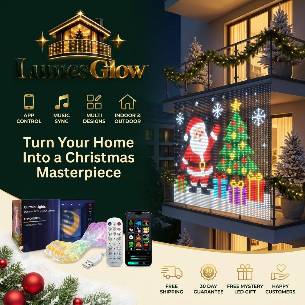 LumesGlows - LED Curtain Lights LED Fairy Lights App Control