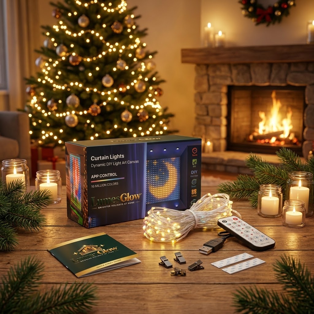 LumesGlows - LED Curtain Lights LED Fairy Lights App Control